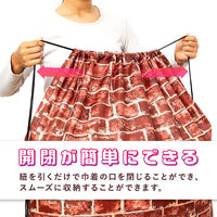 アストロ ポリエステル巾着 レンガ柄 150×88cm 820-86 1枚（直送品）