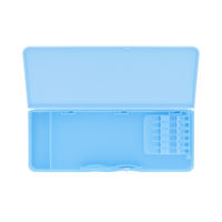 サンスター文具　コンパクトふでいれヨコピタ　ネクスト　ブルー　S1314459　1個