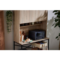 アイリスオーヤマ ゴミ箱上ラック　ナチュラル/ブラック GURー935H 　1台