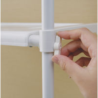 アイリスオーヤマ ハンガーバー付きランドリーラック LRHー18P 1台