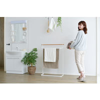 アイリスオーヤマ ナチュラル物干し　タオルハンガー NRMHー720T 　1セット（3台）