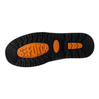 コーコス信岡 S/FORCE 半長靴マジック式セーフティーブーツ 25cm ブラック ZA-49 1足（直送品）