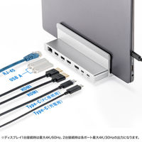 USB TypeーCドッキングステーション（スタンド一体型タイプ） USBーCVDK18 1個