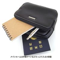 スワン SAXON 革ポーチ 5039 ブラック 1個（直送品）