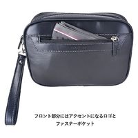 スワン SAXON 丸型ポーチ 5231 ブラック 1個（直送品）