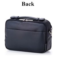 スワン SAXON 牛革ショルダーバッグ 横型 5045 ブラック 1個（直送品）