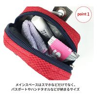 スワン CAPTAIN STAG ポーチ 1307 ネイビー 1個（直送品）