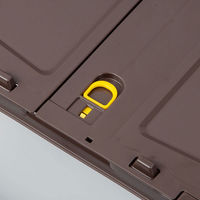 【折りたたみコンテナ】 アスクル 「現場のチカラ」 ペタンコC-50B ブラウン 1個 オリジナル（わけあり品）