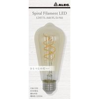 ブライトライト スパイラルフィラメントLEDランプST58 アンバー 電球色 60W形 調光対応 LDST7L-A60/FL/D/922 1個