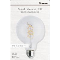 ブライトライト スパイラルフィラメントLEDランプG95 クリア 電球色 60W形 調光対応 LDG7L-C60/FL/D/927 1個