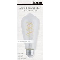 ブライトライト スパイラルフィラメントLEDランプST58 クリア 電球色 60W形 調光対応 LDST7L-C60/FL/D/927 1個