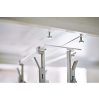 【アウトレット】【アウトレット】山崎実業 戸棚下回転式クリップ プレート Plate 4連 ホワイト 5485 1個