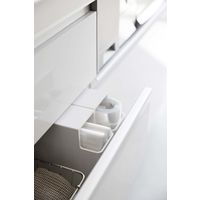 山崎実業 スリムプラスチックバッグケース タワー tower ホワイト 3976 1個