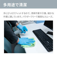 ニトリル手袋 Ｓサイズ 50双 使い捨て手袋 ラテックスフリー パウダーフリー スベリ止め付き 伸縮性 左右兼用 EVERSAFE（直送品）