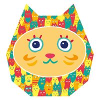 トーヨー おりがみ 猫だらけ彩り千代紙 15cm 40枚入 005187 1セット(1冊×5)（直送品）