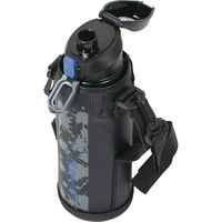 ゼット学校体育 ダイレクトボトル 1100 ポーチ付 ピンク×ブラック ZP181 1セット(1本入×1)（直送品）