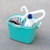 不動技研 カゴバケツ10L アクア F2609-AQ 1個（直送品）