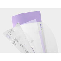 デザインフィル 3ポケットクリアホルダー A5スリム フラップ付き おばけ柄 35563006 1個