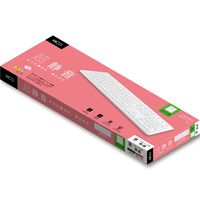 ナカバヤシ Copilotキー搭載　無線静音フルキーボード　テンキー付　ホワイト FKBーR249W 1個