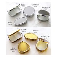 日本紐釦貿易 ピルケース 丸型 φ50mm アンティークゴールド A8-37 1個