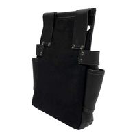 藤原産業 SK11 黒 釘袋2段 スィングポケット SSLーNBー11 1セット(2個)（直送品）