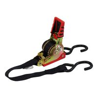 藤原産業 SK11 ラチェット式荷締機自動巻 幅25mm 3m Sフック RTAー2530S 1セット(2個)（直送品）