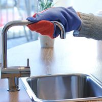 MQ・Duotex プレミアムマルチグローブ レッド/ブルー 1枚 イーオクト　マイクロファイバークロス