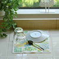 e.oct スポンジワイプ 点と線模様製作所 夏の村　水切り 346426 1個