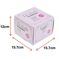 カウンタークロス D-cloth ハーフ 約30×30cm 不織布 ボックスタイプ ピンク 1箱（100枚入）大日産業