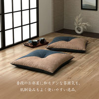 イケヒコ もえ 座布団 ブルー 60×60cm 1240650042304 1個（直送品）