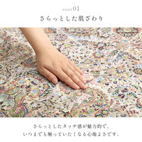 イケヒコ アンカラ デジタルプリントラグ 2500×2000mm ベージュ 1294960026533 1枚（直送品）