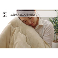 イケヒコ・コーポレーション フラン 掛布団 ベージュ 185×225楕円cm 1380000002848 1個（直送品）