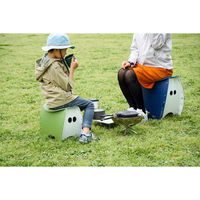 イケックス工業 アウトドアチェア 軽量 折りたたみ パタット PATATTO250+ ネイビー×ホワイト 415427 1個（直送品）