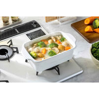 高木金属工業 保存容器 2L ホーローストックポット 角型 S 446877 1個（直送品）