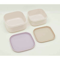 オーエスケー シール容器 2個入り ピーナッツ ファンシー パープル 456289 1個（直送品）