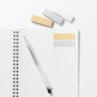 無印良品 全面のり付箋紙 ５０×１５ ３色 ５本入 各７０枚 1セット（1個×3）良品計画