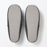 無印良品 綿混天竺携帯用ルームシューズ ダークグレー Ｍ ２２～２４．５ｃｍ用 良品計画