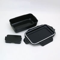 弁当容器 カームカラー ランチボックス PCD-900 ブラック 00417370 1ケース(30個(5個×6))（直送品）
