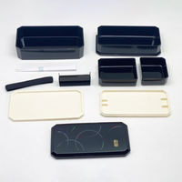 弁当容器 和音 松花堂弁当箱巾着弁当袋付 PW-6+KB-1 00417494 1ケース(30個(5個×6))（直送品）