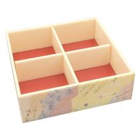 新井産業 仕出し弁当容器 哥仙 角折2段小 蓋付 00590204 1ケース(140個(7個×20))（直送品）