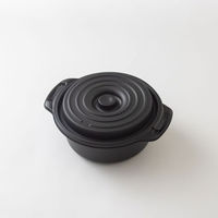 弁当容器 copotte丸鍋 大 ブラック 00700435 1ケース(450個(50個×9))（直送品）