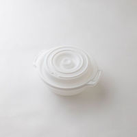 弁当容器 copotte丸鍋 小 ホワイト 00700440 1ケース(800個(50個×16))（直送品）