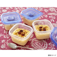 旭化成ホームプロダクツ 保存容器 ジップロック コンテナー 正方形130ml 4個入 4901670111927 1袋（直送品）