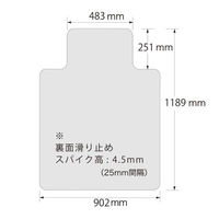 クルーズ フロアーマット チェアーマット カーペット用 CM-6000 1ケース(5個)（直送品）