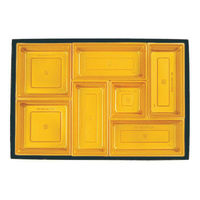 弁当容器 HSH-C65-6 冷凍レンジカップ用 テーパー型貼箱 (黒木目エンボス) HSHC656BKMES（直送品）