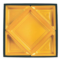 弁当容器 HSH-C70-4 冷凍レンジカップ用 テーパー型貼箱 (黒木目エンボス) HSHC704BKMES（直送品）