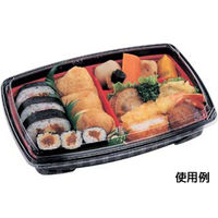 マイン お盆 M44-408 長角盆 390×273 ブラック ノンスリップ 1ケース(30個)（直送品）