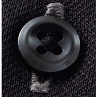 住商モンブラン ボタンダウンシャツ ZK2711-1CB_SSS ニットシャツ 兼用 長袖 黒 SSS 1点（直送品）