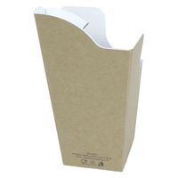 旭創業 テイクアウト容器 クラフトカートン ディップコーナー付 00752572 1袋(50個)（直送品）