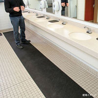 エー・エム・プロダクツ 厨房用資材 ピググリッピートイレマット GRP7004-BK 1点（直送品）